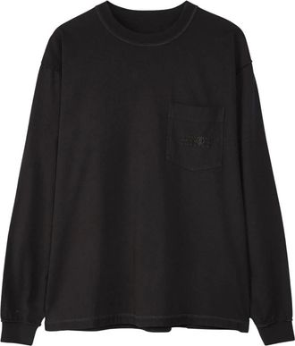 Maison Margiela Long-Sleeved Shirt - female - MM6 Maison Margiela - Sweatshirts - Black - XS - Sweatshirts & Hoodies