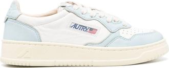 Autry White Multicolour Perforated Calf Leather Sneakers