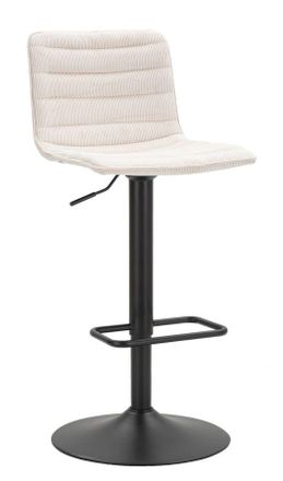Mauro Ferretti Taburete De Bar High Blanco Cm 43x49,5x85,5-107(asiento Cm 61-82,5) Set 2piezas