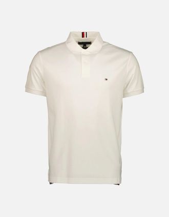 Tommy Hilfiger Mens Regular Fit Logo Polo - White - Size: 38