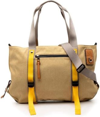Loewe Pre-owned Weekend Bags, female, Beige, Size: ONE SIZE Pre-owned Canvas Tote