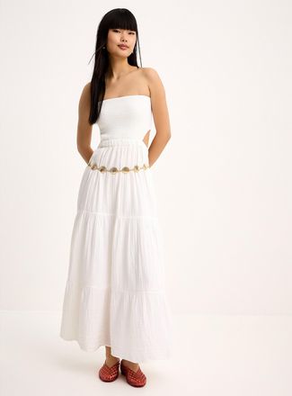 Rip Curl Womens Back cutout tiered dress