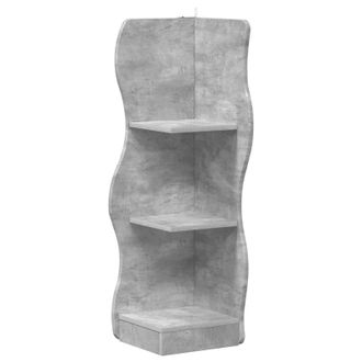 vidaXL Estante De Esquina Gris Hormig&oacute;n 34 X 33 X 102 Cm Vidaxl