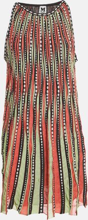 M Missoni Multicolor Patterned Knit Sleeveless Mini Dress