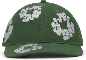 Denim Tears Green Cotton Wreath Fitted Cap