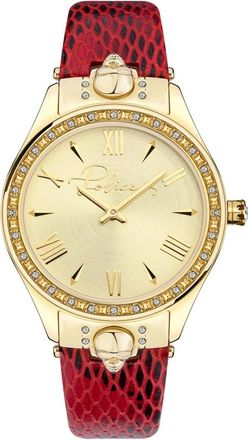Police Pahia Horloge - Dames - Accessoires - Rood - Maat: ONE Size Leer