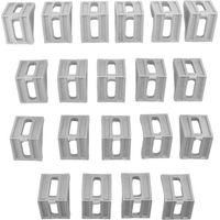 OEM 20 Conectores De Esquina De Aluminio De 40x35 Mm Para Perfiles Industriales 4040