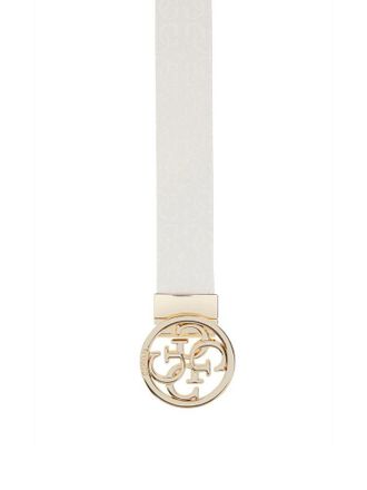 Guess Logo-Embossed Belt - Beige