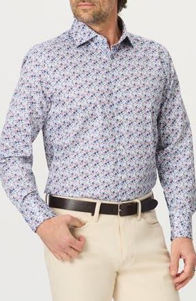 Robert Graham Mackney Floral Cotton Button-Up Shirt in Multi at Nordstrom Rack, Size 15.5 - R