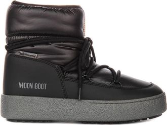 Moon Boot Ltrack Lage Enkellaarsjes - Dames - Winterlaarzen - Zwart - 39 EU - Polyester - Schoenen