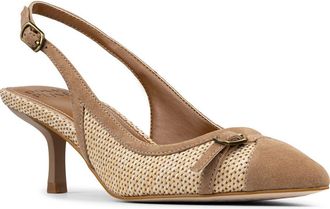 Donald J Pliner Carwyn Kitten Heel Slingback Pump in Tobacco at Nordstrom Rack, Size 8.5