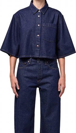 A Gold E Tomine Buttondown Shirt In Rinse