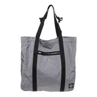 Stone Island Shopping Bags, male, Gray, ONE SIZE, Shoulder Bag