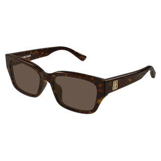 Balenciaga Sunglasses, unisex, Brown, Size: 56 MM Rectangular Sunglasses