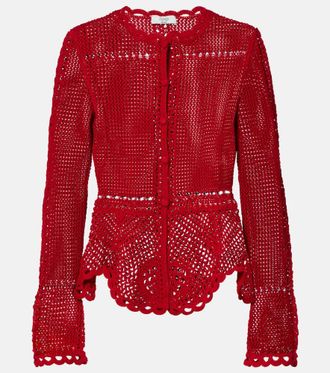 Erdem Crochet cotton cardigan