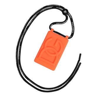 Dolce & Gabbana Keyrings, unisex, Orange, Size: ONE SIZE Badge Holder