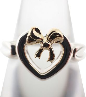 Tiffany & Co. Yellow Gold (18K) Sterling Silver 925 Band Ring (Pre-Owned)