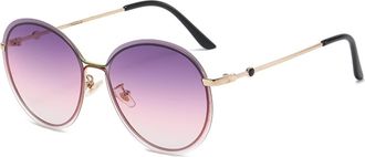 Generic Rimless Round Frame Shade Sunglasses, Outdoor Holiday Decorative Glasses for Men and For Women