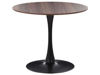 Beliani Mesa de comedor de derivado de madera 4 personas l90
