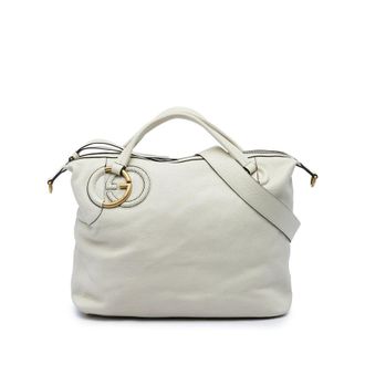 Gucci Pre-owned Gucci Calfskin Twill Satchel Ladies 2C8GLTE41MNNPKHE