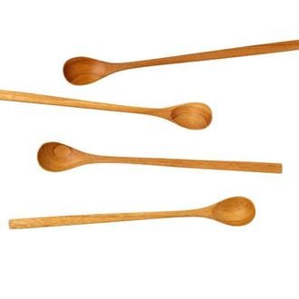 Be Home Teak Long Spoons - Set of 4 at Nordstrom