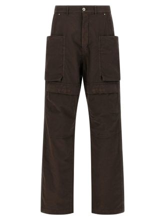 Rick Owens Cotton Cargo Mens Pants