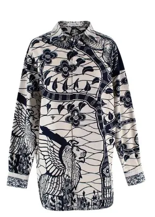 Dior Navy La Roue Printed Shirt Size XS