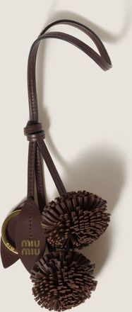 Miu Miu Trick leather keyring