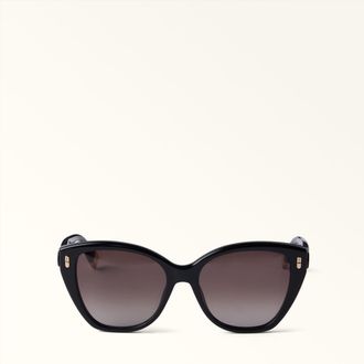 Furla Sunglasses Nero Black Acetate Woman