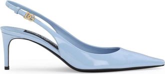 Dolce & Gabbana DNA 60mm slingback pumps - women - Calf Leather/CALFSKIN/CALFSKIN/Goat Skin - 38.5 - Blue