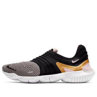 Nike (WMNS) Nike Free RN Flyknit 3.0 For Black/Golden AQ5708-010