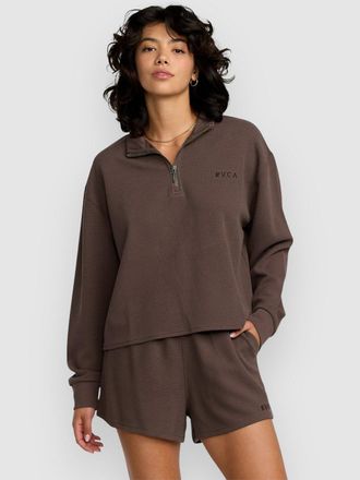 Rvca Glory Waffle Sweater braun