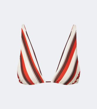 Sir. Alva striped bikini top