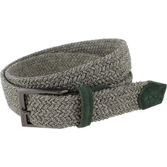 Trafalgar Store Big and Tall Madden Marble Weave 35mm Golf Stetch Belt in Khaki at Nordstrom, Size 54 Big