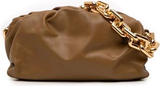 Bottega Veneta Pre-owned Shoulder Bags, female, Brown, Size: ONE SIZE Pre-owned Pouch Leather Handbag