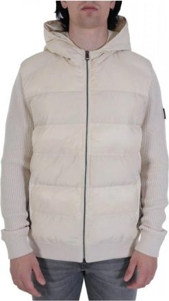 HUGO BOSS Laguno Hoodie - Heren - Winterjassen - Beige - M - Polyester - Jassen