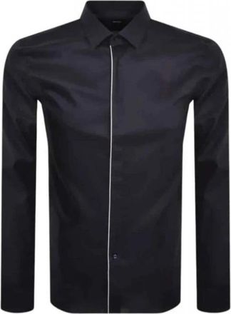 HUGO BOSS Overhemden > Formele Overhemden - Heren - Casual Overhemden - Blauw - XL - Overhemden
