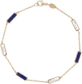 Italian Gold, Inc 14K Lapis Stackable Bracelet