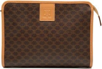 Celine Pre-owned Celine Macadam Coated Canvas Clutch Unisex M15/2