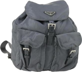Prada Pre-owned Backpack - Dames - Vintage Rugzakken - Grijs - ONE Size - Vintage