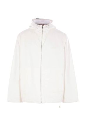 【GUCCI】ジャケット　羽織り　アウター　ハイネック　ホワイト　38 GUCCI】ジャケット 羽織り アウター ハイネック ホワイト 38