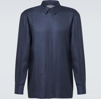 Gabriela Hearst Nicolas wool, silk, and linen shirt