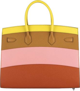 Herm&egrave;s Birkin 35 Sellier Top Handle Bag - Sunrise Rainbow