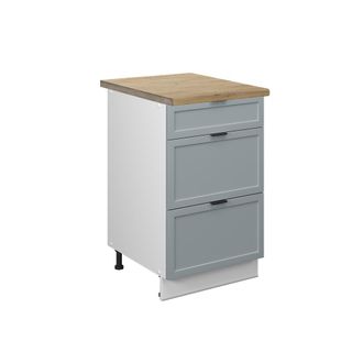 Vicco Armarios De Cocina Fame-line, Azul Claro-gris, 50 Cm, Ap Goldkraft
