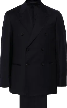 Caruso Norma suit - men - Cupro/Viscose/Wool/Polyester/Cotton - 52 - Blue