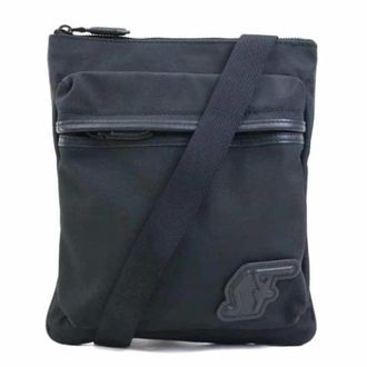 Ferragamo Pre-owned Cross Body Bags, unisex, Black, Size: ONE SIZE Pre-owned Nylon shoulder-bags