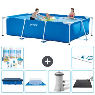 Intex Piscina Con Estructura Rectangular - 300x200x75 Cm - 7-piezas Scb97