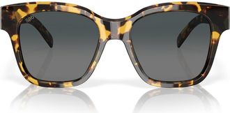 Costa 54mm Polarized Square Sunglasses in Tortoise/Gray Gradient at Nordstrom