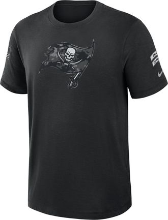 Nike Tampa Bay Buccaneers Salute to Service Slub Nike Mens Dri-FIT NFL T-Shirt in Black | 34900AA2V-AEG