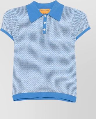 Guest In Residence cashmere short-sleeve polo shirt